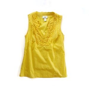 Loft Yellow Sleeveless Blouse